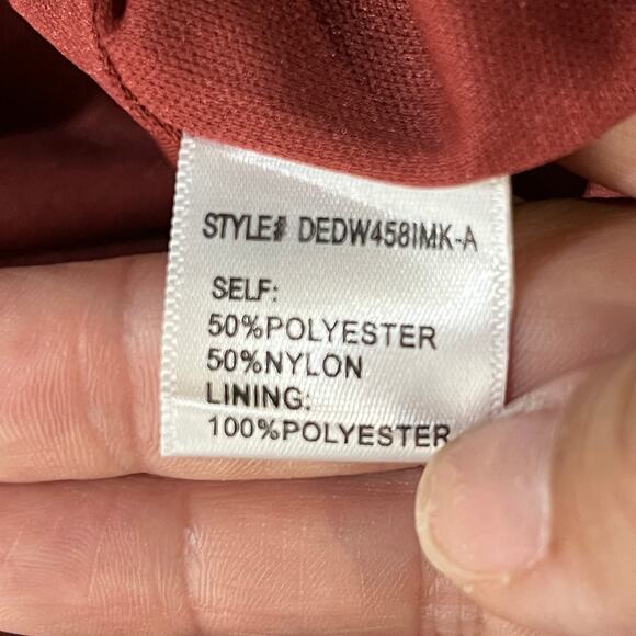 Altar'd State Women's Balloon Sheer Sleeves Floral Janey Dress Burgundy Medium - Picture 6 of 9